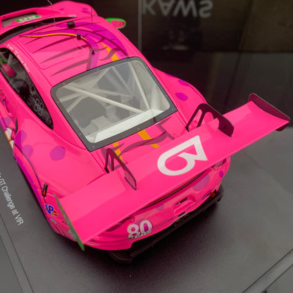 Topspeed 1/18 Porsche 911GT3R#80 Racing 2023 simulation car model collection