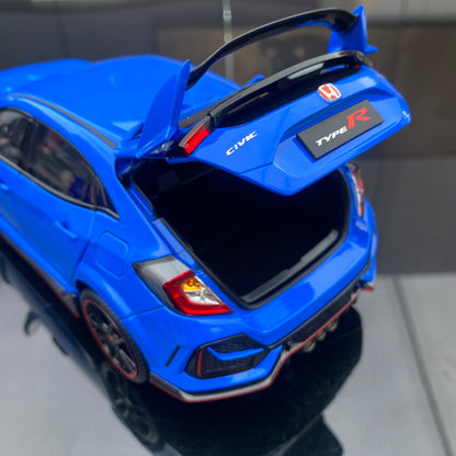 LCD 1/18 Honda Civic TYPE-R FK8 Alloy Simulation Car Model Gift