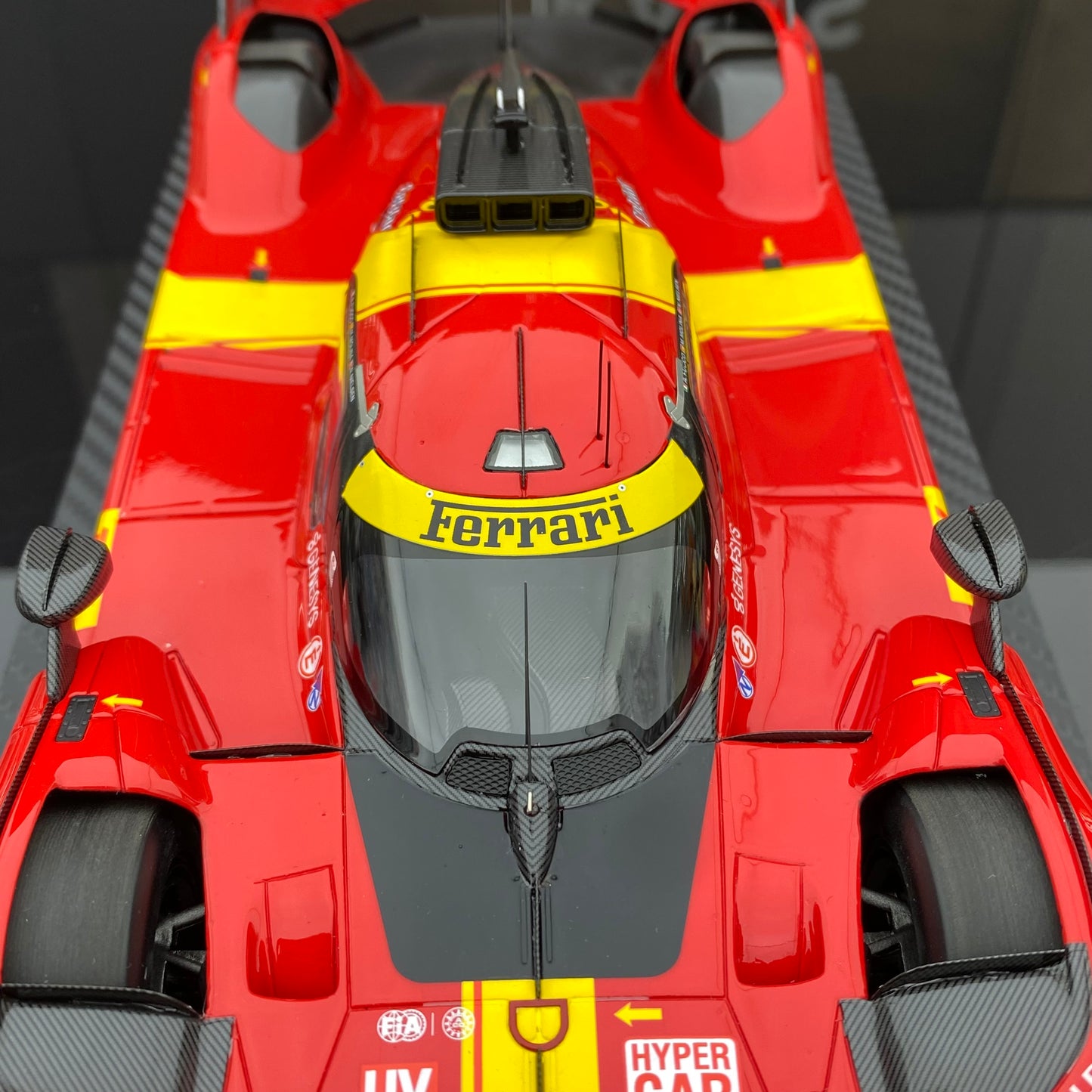BBR 1/18 Ferrari 499P Team AF Corse 2023 n.º 50WEC 1000 Millas de Sebring 3.er puesto pintura roja