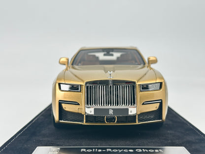 HH Model 1/18 Rolls-Royce Ghost Gold Limited Edition Simulation Car Model