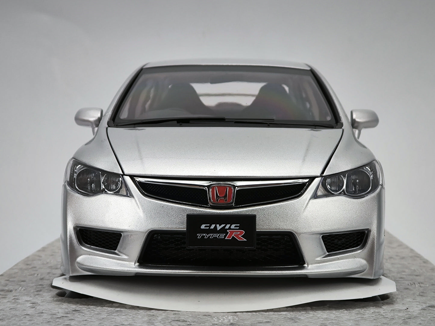 MH 1/18 Honda Civic Type R Silver Alloy Car Model