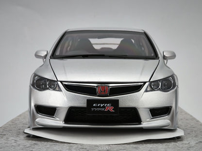 MH 1/18 Honda Civic Type R Silver Alloy Car Model