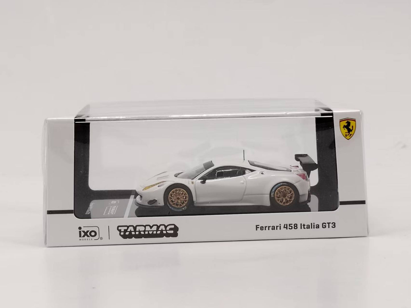 TARmac Works 1/64 Ferrari 458 Italia GT3 White Alloy Car Model T64R-074-WH