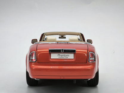 Kyosho 1/18 Rolls-Royce Phantom Drophead Coupe orange alloy car model