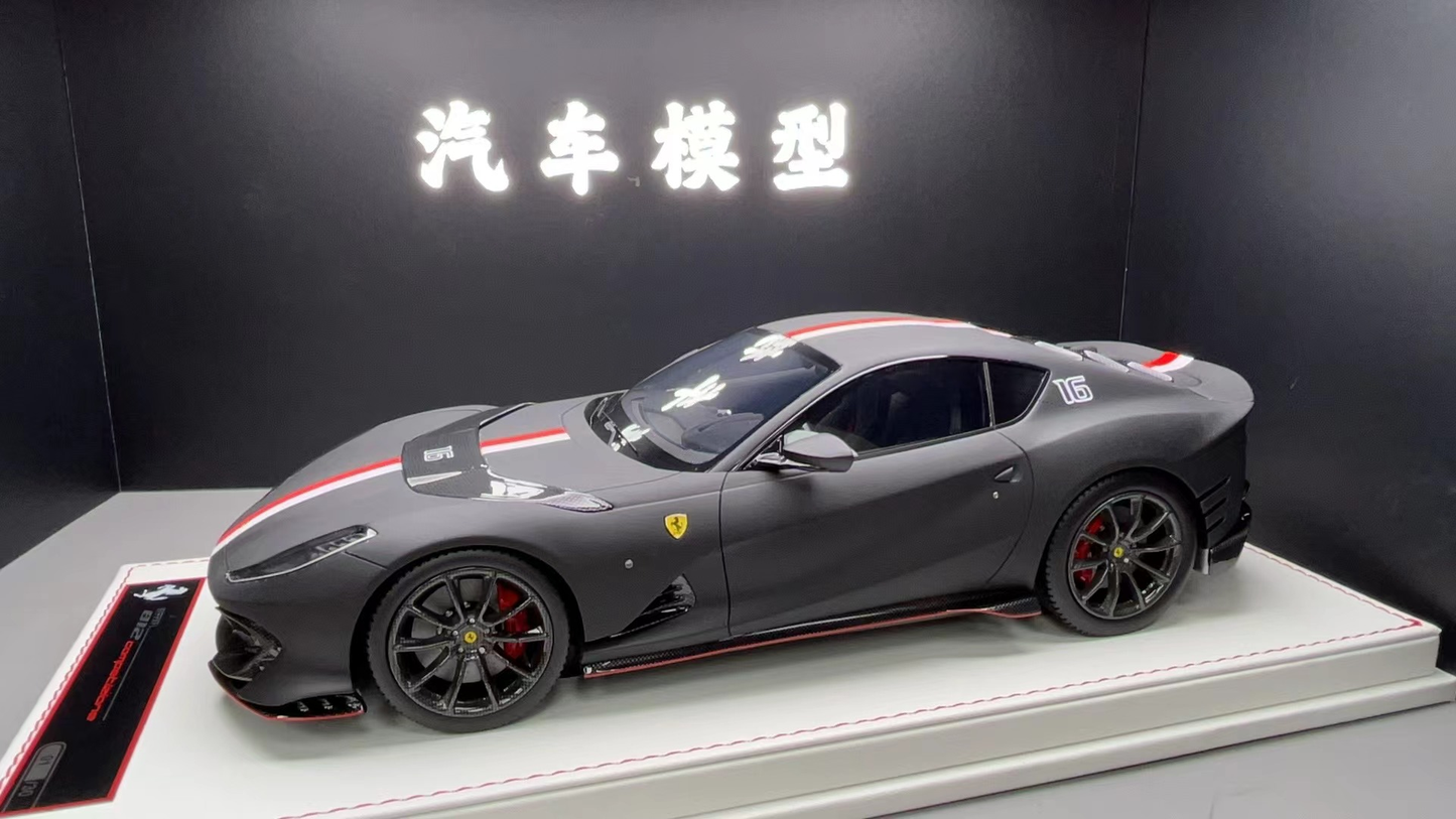 TE 1/18 Ferrari 812 Competizione Simulation Model Car