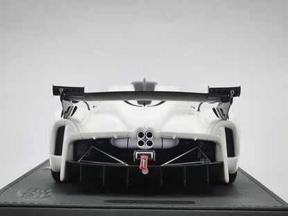BBR 1/18 Pagani Huayra R White Simulation Car Model
