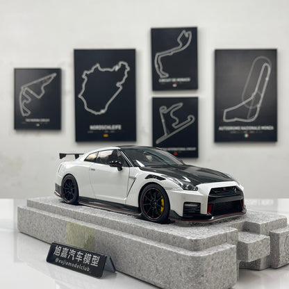 MOTORHELIX 1/18 Nissan GT-R NISMO (R35) Special Edition 2022 Brilliant Pearl White MH378