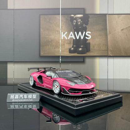 VIP 1/18 Lamborghini SVJ wide body modified car model ornament