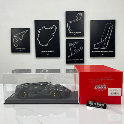 BBR 1/18 Ferrari LaFerrari Alloy Alloy Full Opening Leather Sole Black Knight BBR182244