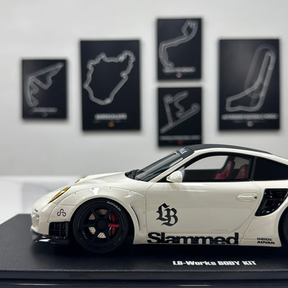 GT Spirit 1/18 Porsche LB-WORKS 997 TURBO White GT958