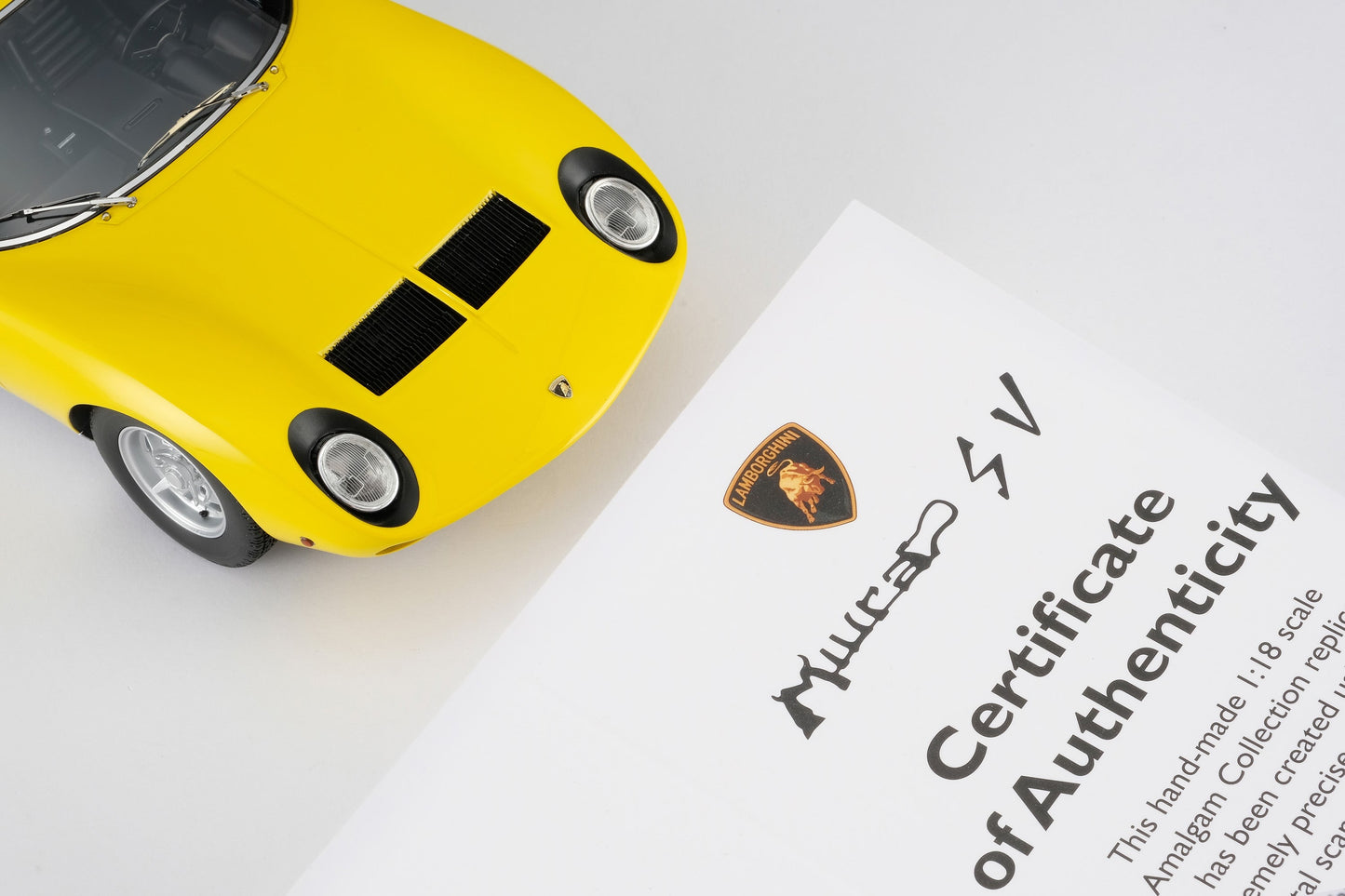 Amalgam 1/18 Lamborghini Miura P400 SV simulation car model