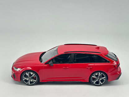 TOPSPEED 1/18 Audi AUDI RS6 AVANT Simulation Car Model Ornaments Closed