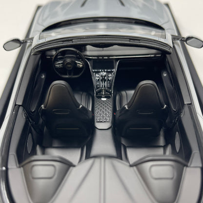 MOTORHELIX 1/18 Aston Martin DB12 Volante (Convertible) - Porcelain Grey (MH396)
