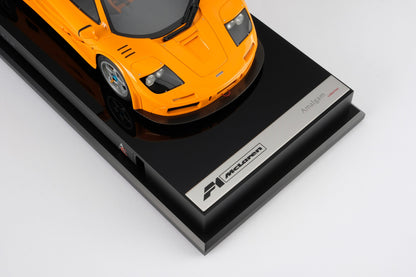 Amalgam 1/18 McLaren F1LM yellow simulation car model birthday gift ornament