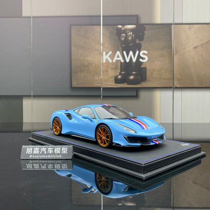 BBR 1/18 Ferrari 488 pista Hong Kong purple limited edition car model ornament