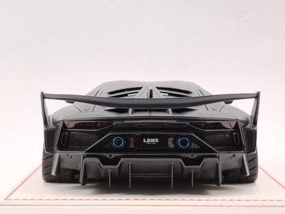 DG 1/18 Lamborghini Aventador GT EVO Black Carbon Limited Edition Die-cast Model Car