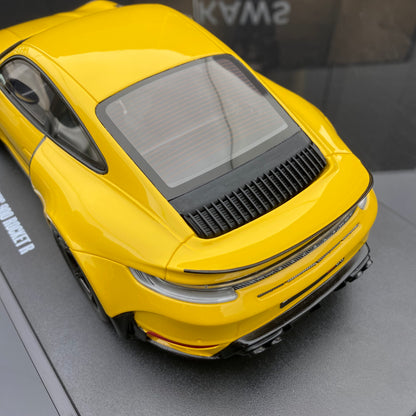 GT Spirit 1/18 Porsche BRABUS 900 ROCKET-R Yellow Simulation Car Model