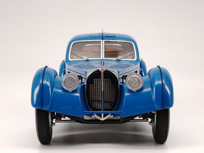AUTO Art 1/18 Bugatti 57S ATLANTIC 1938 Atlantic Blue Simulation Model Car