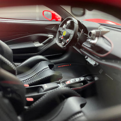 Adorno de coche Ferrari F8 Standard Red de edición limitada, modelo HH 1/18