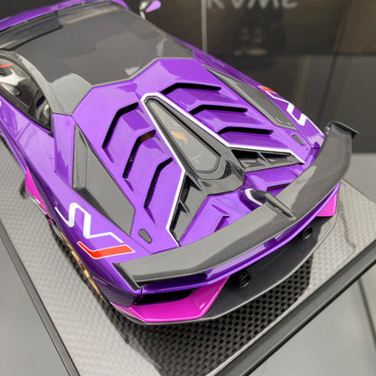 DM 1/18 Lamborghini SVJ Daniel limited edition car model ornament gift