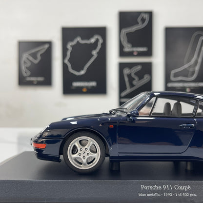 MINICHAMPS 1/18 Porsche 911 (993) 1993 Metallic Blue 155061100