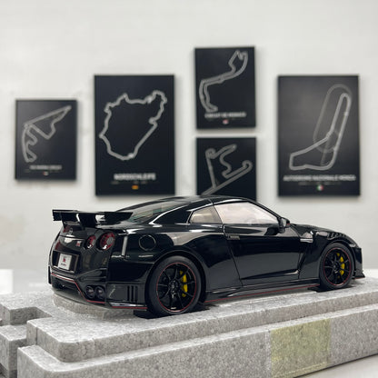 MOTORHELIX 1/18 Nissan GT-R NISMO (R35) Special Edition 2022 – Meteor Flake Black (MH379)
