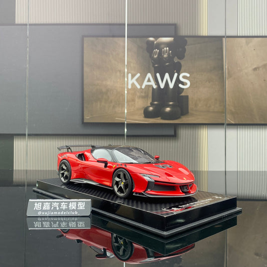 BBA MODEL 1/18 Ferrari SF90XX Standard Red Limited Edition Car Model Ornament