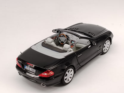 Norev 1/18 Mercedes SL 500 2003 black alloy car model ornaments birthday gift