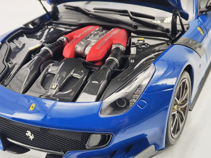 BBR 1/18 Ferrari F12 TDF Blue All - Open Alloy Model Car Model