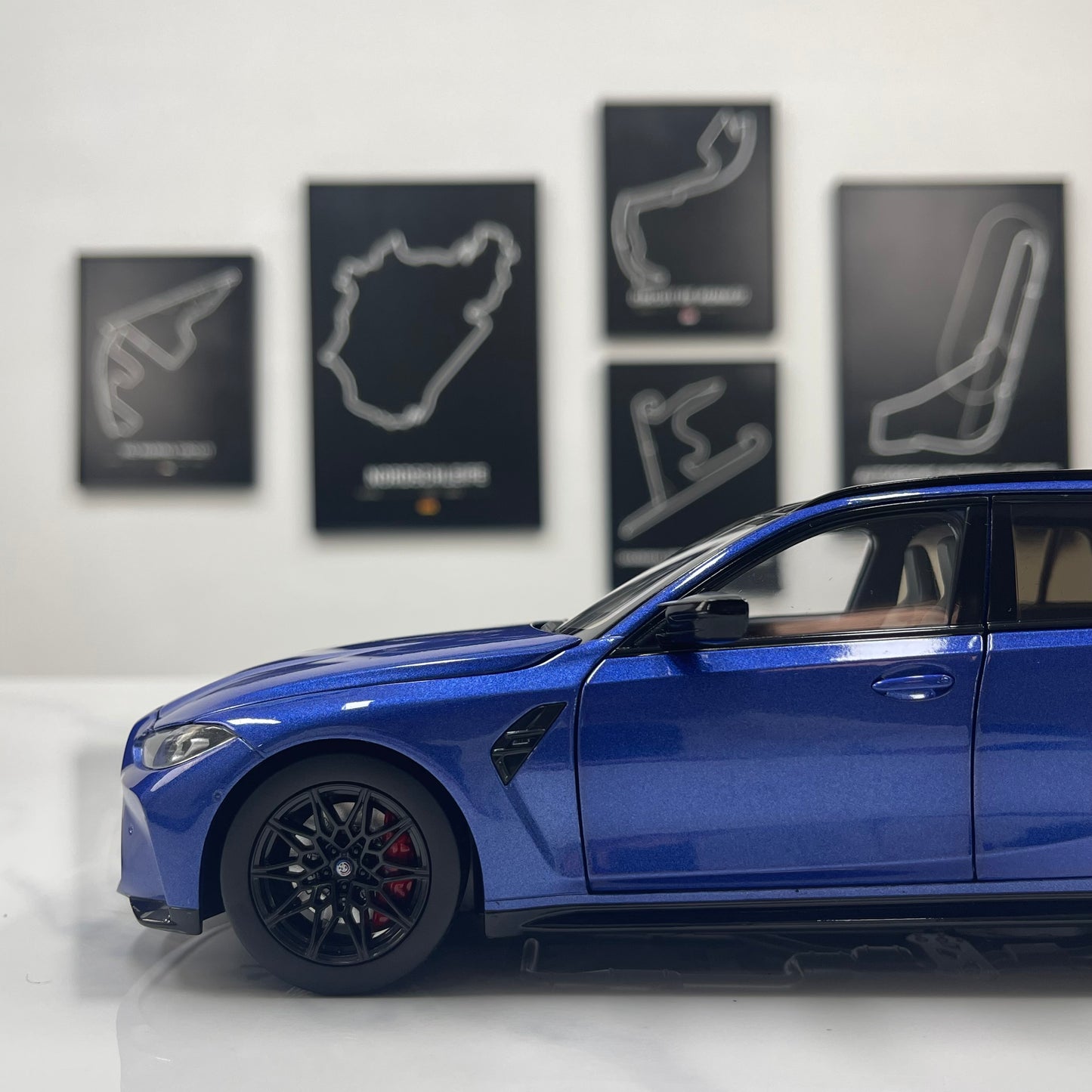 TSM MODEL 1/18 BMW M3 Touring M Portimao Blue TSM181029