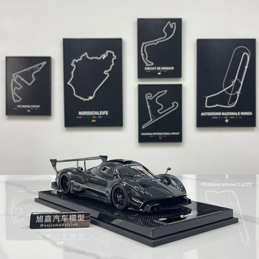 KASH MODEL 1/18 Pagani Zonda R Gloss Carbon Black KPZR002