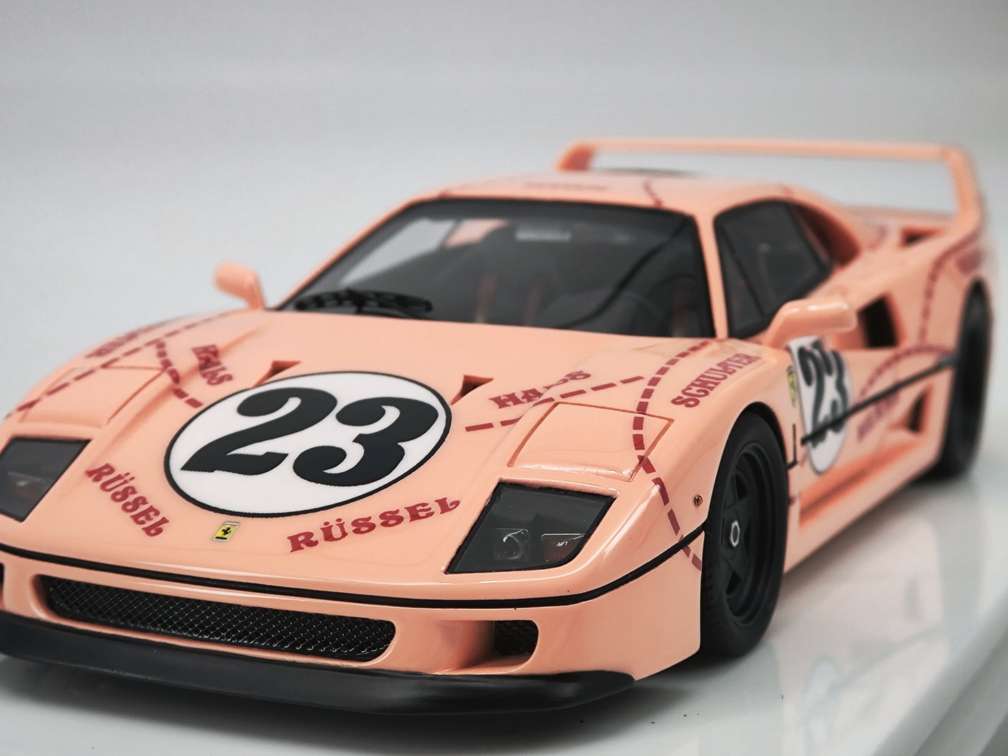 SCM 1/43 Ferrari F40 JPS Black Gold Paint Resin Model Car