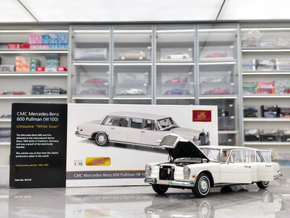 CMC 1/18 Mercedes-Benz Pullman 600 W100 White DDJ009