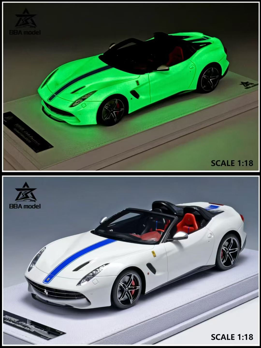 BBA Model 1/18 Ferrari F60 America Limited Edition Resin Diecast Car Model