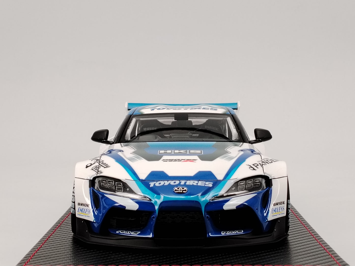 Ignition Model 1/18 Toyota PANDEM SUPRA A90 White and Blue IG2763