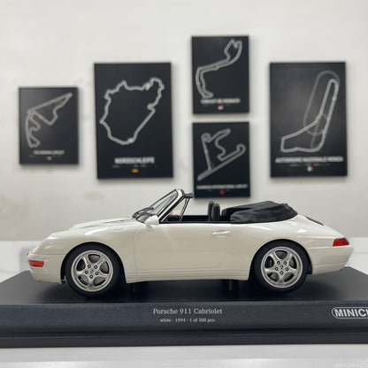 MINICHAMPS 1/18 Porsche 911 (993) Cabriolet White 155061131