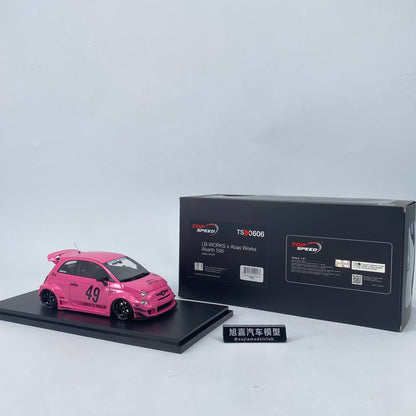 Topspeed 1/18 Abarth 595 LBWK simulation car model