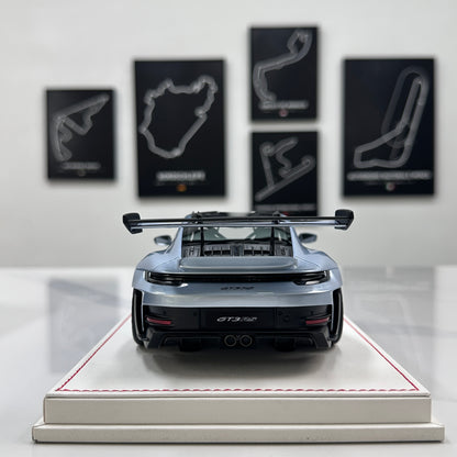 GH MODEL 1/18 Porsche 992 GT3RS Ice Blue Limited Edition Model Car