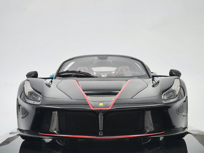Amalgam 1/8 Ferrari LaFerrari Convertible Black High-end Simulation Car Model Ornaments