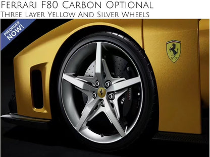 pre-sell BBR 1/18 Ferrari F80 metallic yellow limited edition car model ornament collection