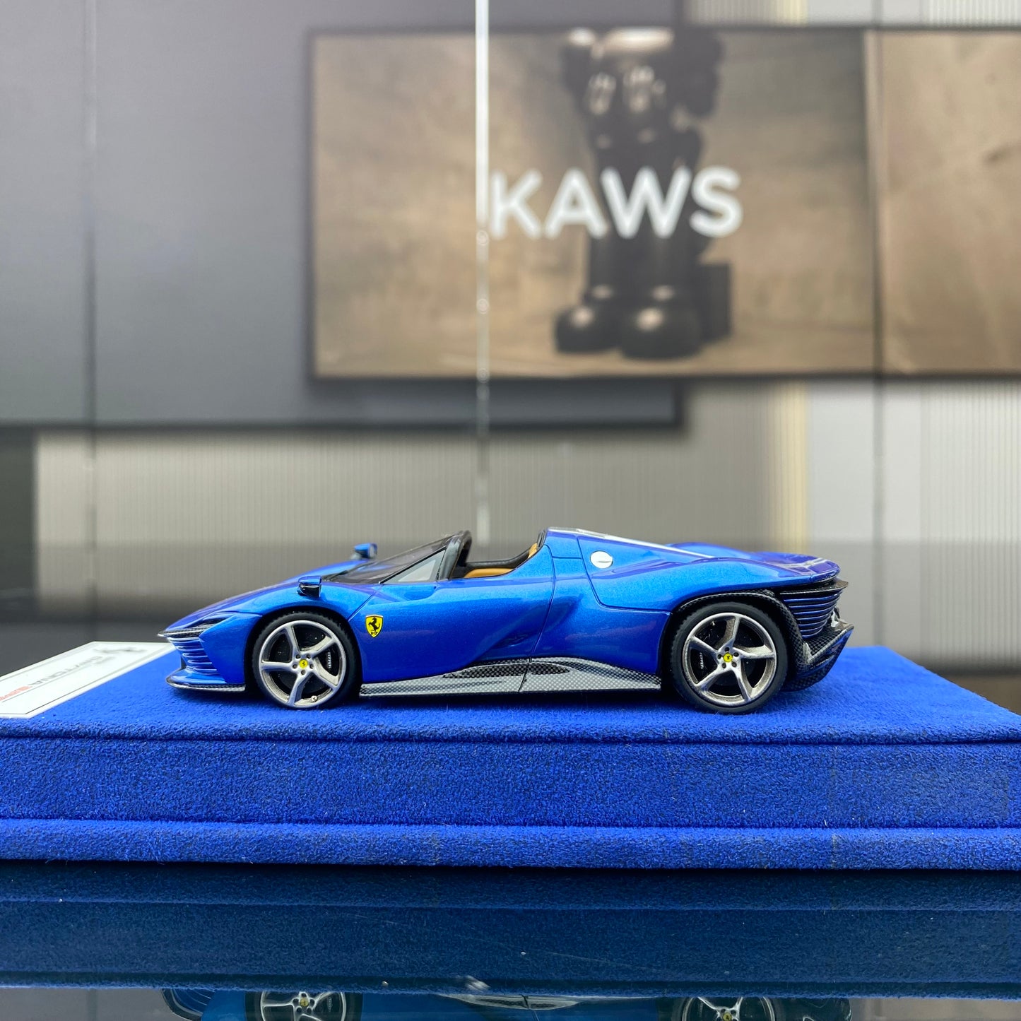 BBR 1/43 Ferrari SP3 Metallic Blue Simulation Car Model Ornament Limited Edition
