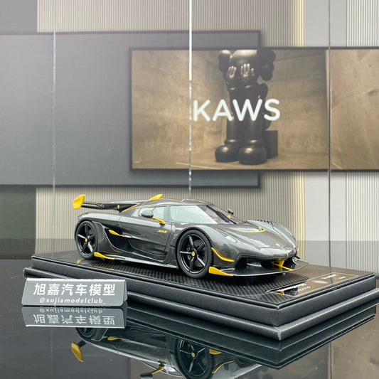 FRONTIART 1/18 Koenigsegg Jesko carbon gold simulated high-end car model