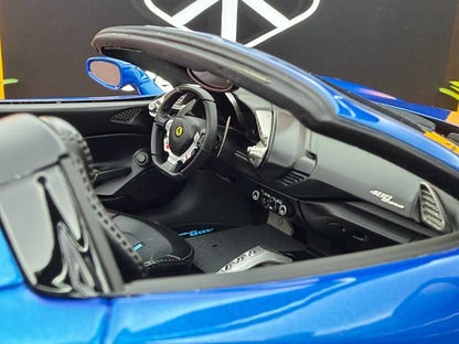 BBR 1:18 Ferrari 488 Spider IAA Frankfurt 2015 Met Blue 093/288 DDJ115