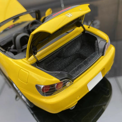 MH 1/18 Honda S2000 (AP2) Yellow Alloy Fully Open Simulation Car Model