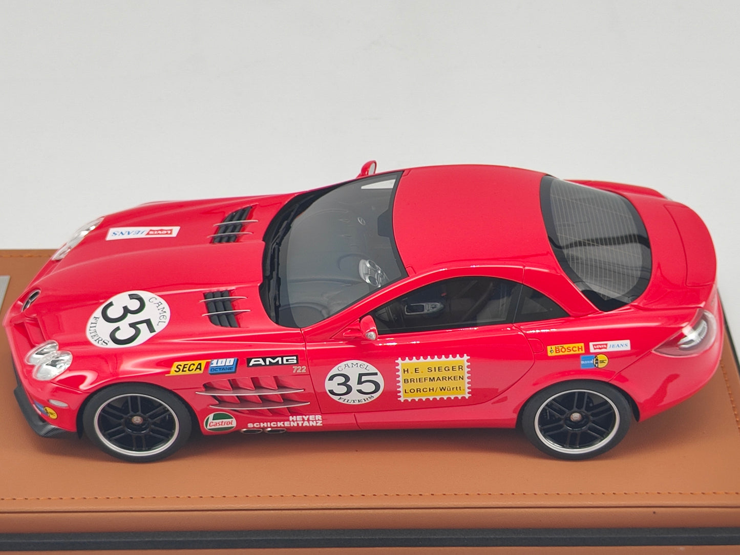 IVY 1/18 Mercedes-Benz SLR 722 Red Pig Simulation Car Model