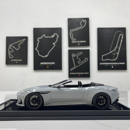 MOTORHELIX 1/18 Aston Martin DB12 Volante (Convertible) - Porcelain Grey (MH396)