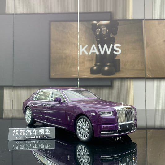ZP 1/18 Rolls-Royce Phantom Pearlescent Purple Alloy Fully Open Simulation Car Model