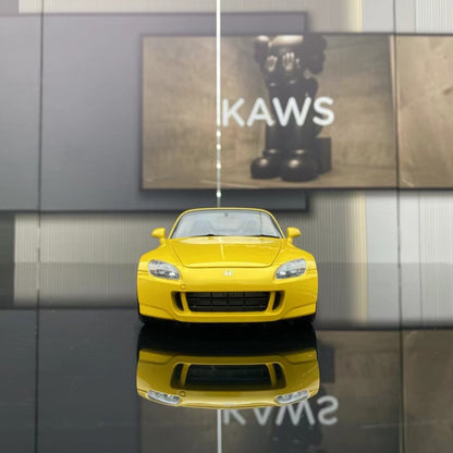 MH 1/18 Honda S2000 (AP2) Yellow Alloy Fully Open Simulation Car Model