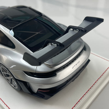GH MODEL 1/18 Porsche 992 GT3 RS – GT Silver – Limited Edition Model Car