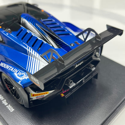 Spark 1/18 Lamborghini Huracán GT3 EVO 2 – 2025 Spa 24 Hours Winner (No. 63, Blue Livery) – 18SPA2025